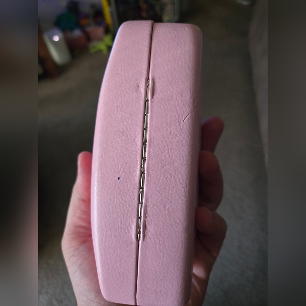 Juicy Couture Hard Glasses Case Eyeglasses Sunglasses Case Pink Authentic Empty - Picture 4 of 7